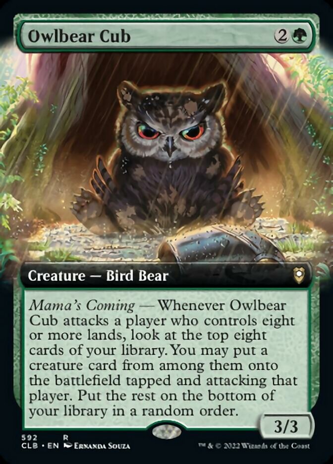 Owlbear Cub (Extended Art) [Commander Legends: Battle for Baldur's Gate] | The CG Realm