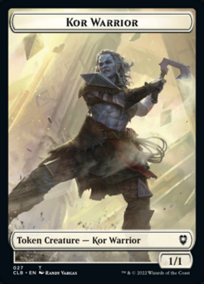 Kor Warrior // Angel Warrior Double-Sided Token [Commander Legends: Battle for Baldur's Gate Tokens] | The CG Realm