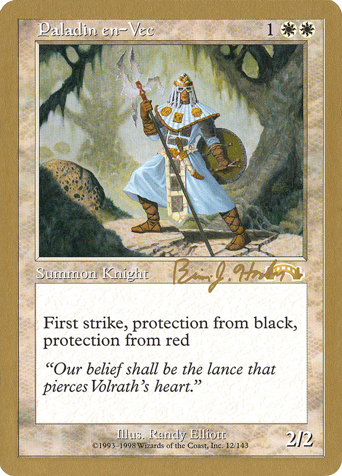Paladin en-Vec (Brian Hacker) [World Championship Decks 1998] | The CG Realm