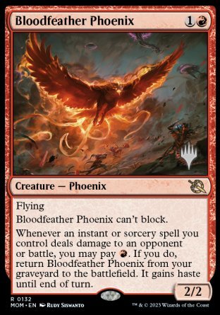 Bloodfeather Phoenix (Promo Pack) [March of the Machine Promos] | The CG Realm