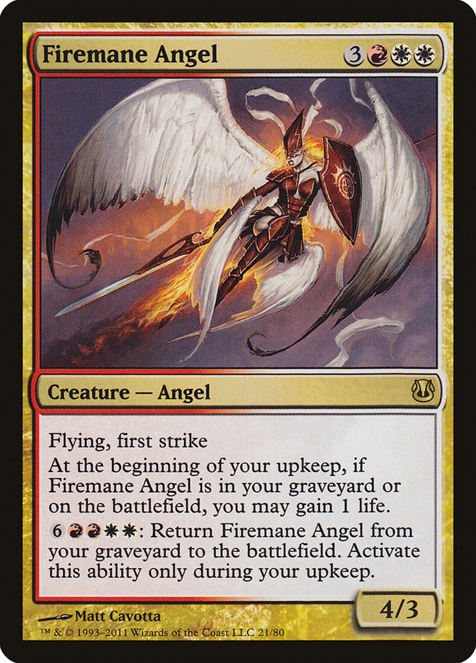 Firemane Angel [Duel Decks: Ajani vs. Nicol Bolas] | The CG Realm
