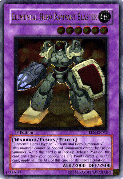 Elemental Hero Rampart Blaster [EEN-EN033] Ultimate Rare | The CG Realm