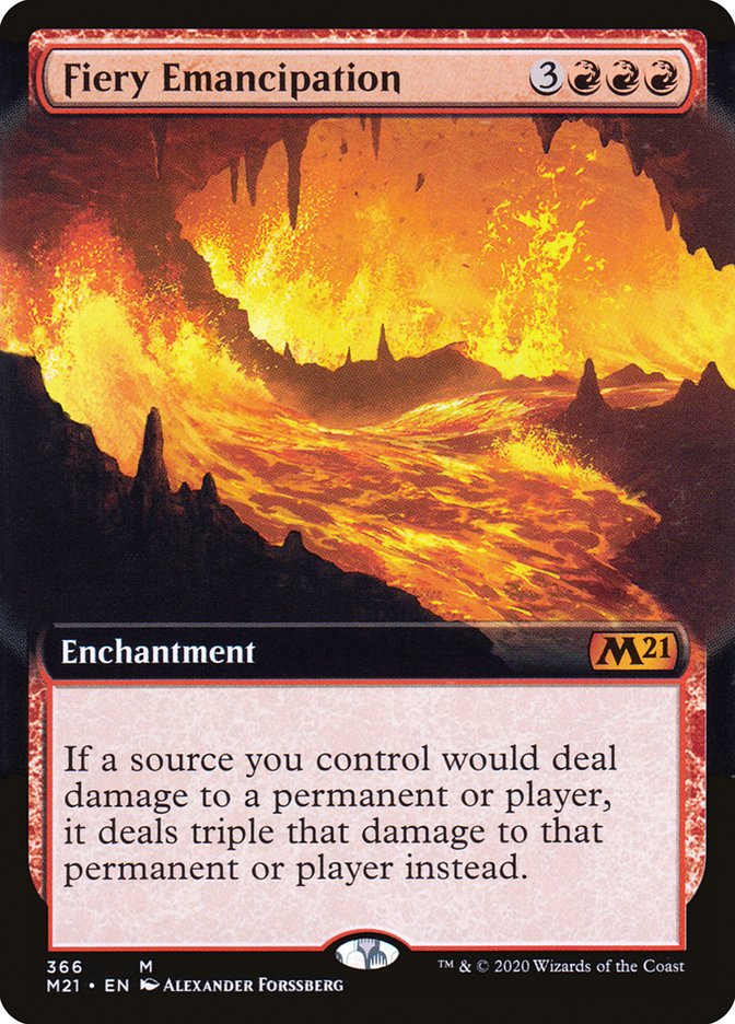 Fiery Emancipation (Extended Art) [Core Set 2021] | The CG Realm