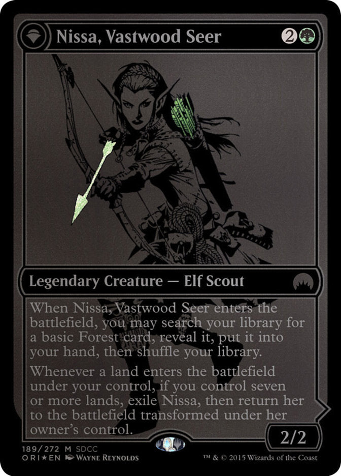 Nissa, Vastwood Seer (SDCC 2015 Exclusive) (MEDIA-189) - San Diego Comic-Con 2015: (originpwdfc) Foil