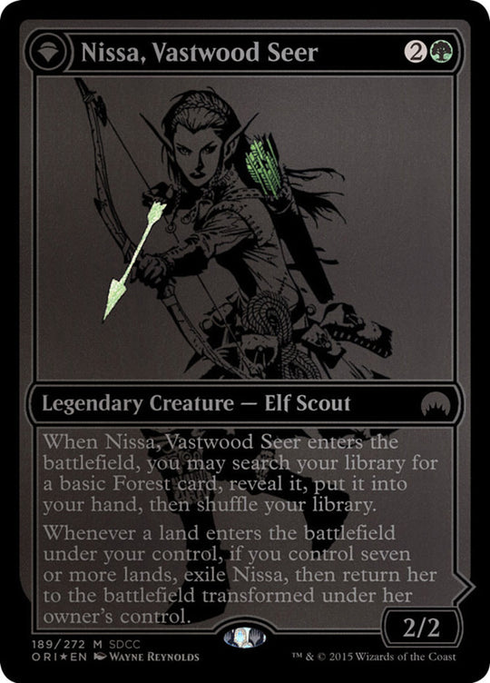 Nissa, Vastwood Seer (SDCC 2015 Exclusive) (MEDIA-189) - San Diego Comic-Con 2015: (originpwdfc) Foil