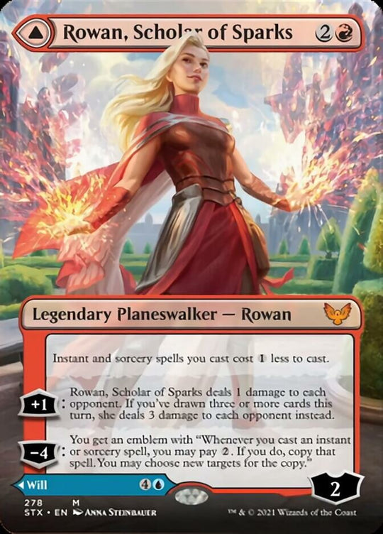 Rowan, Scholar of Sparks (Borderless) (STX-278) - Strixhaven: School of Mages