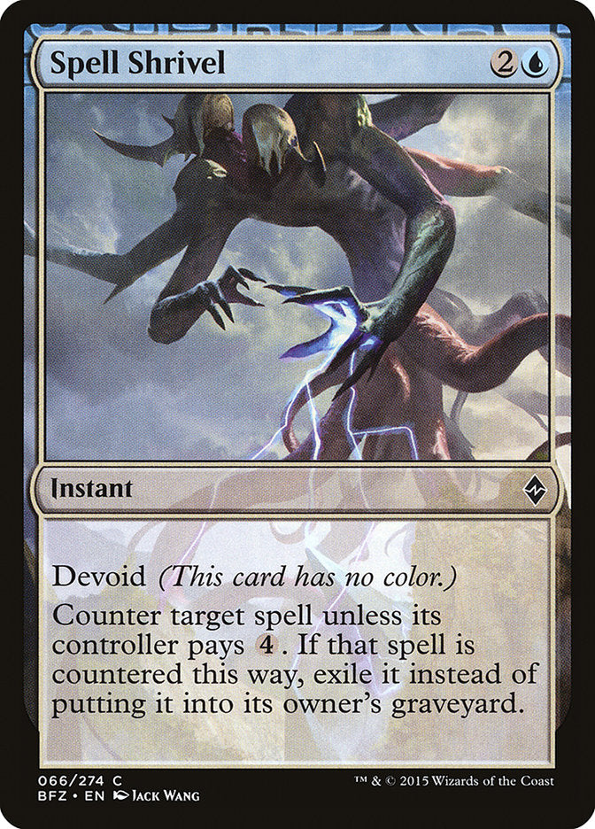 Spell Shrivel [Battle for Zendikar] | The CG Realm