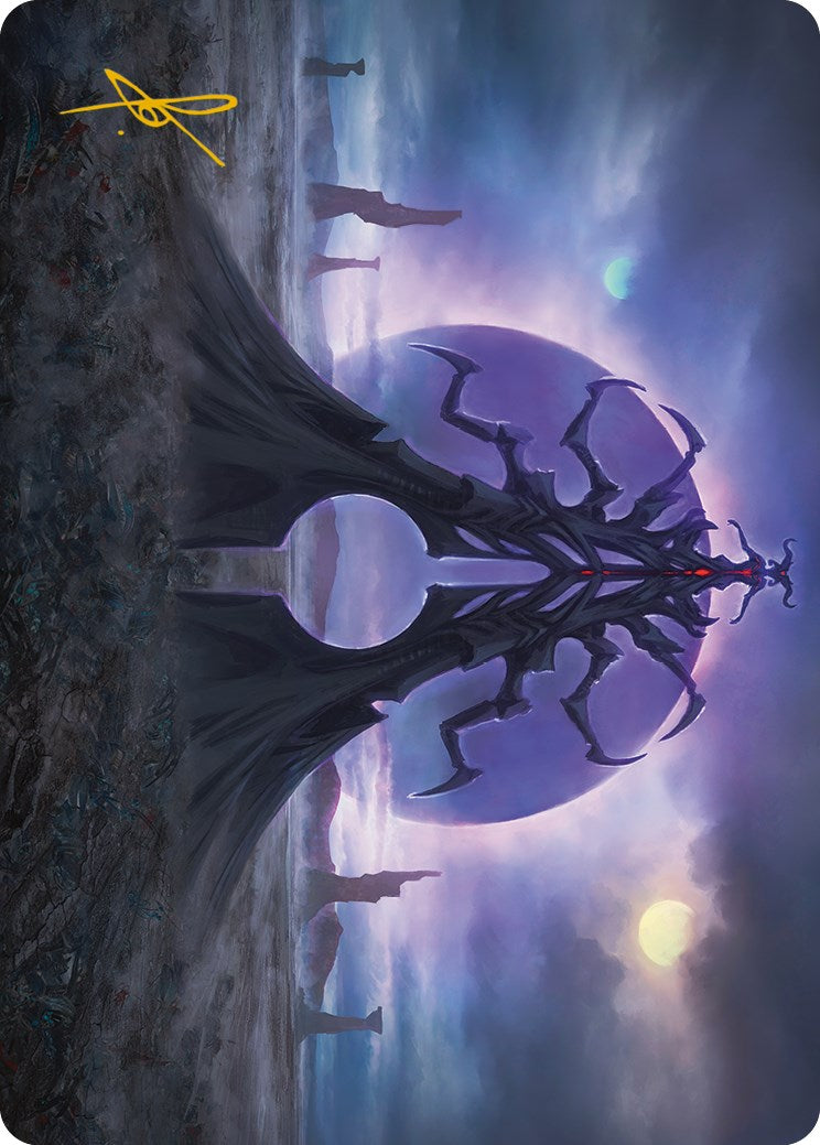 Black Sun's Twilight Art Card (Gold-Stamped Signature) [Phyrexia: All Will Be One Art Series] | The CG Realm