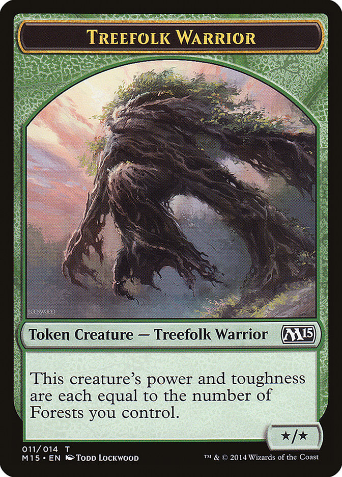 Treefolk Warrior Token [Magic 2015 Tokens] | The CG Realm