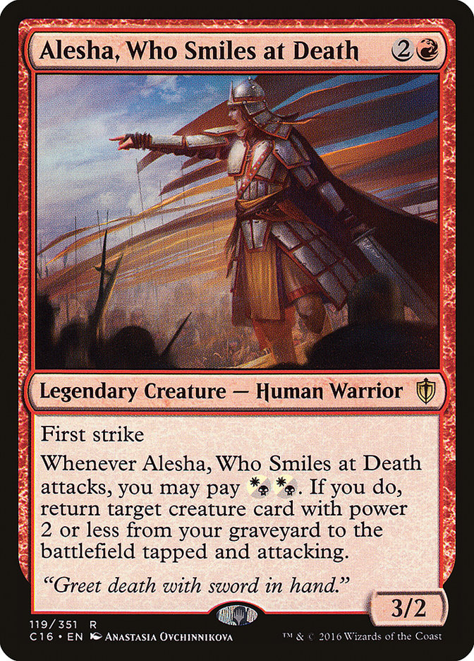 Alesha, Who Smiles at Death [Commander 2016] | The CG Realm