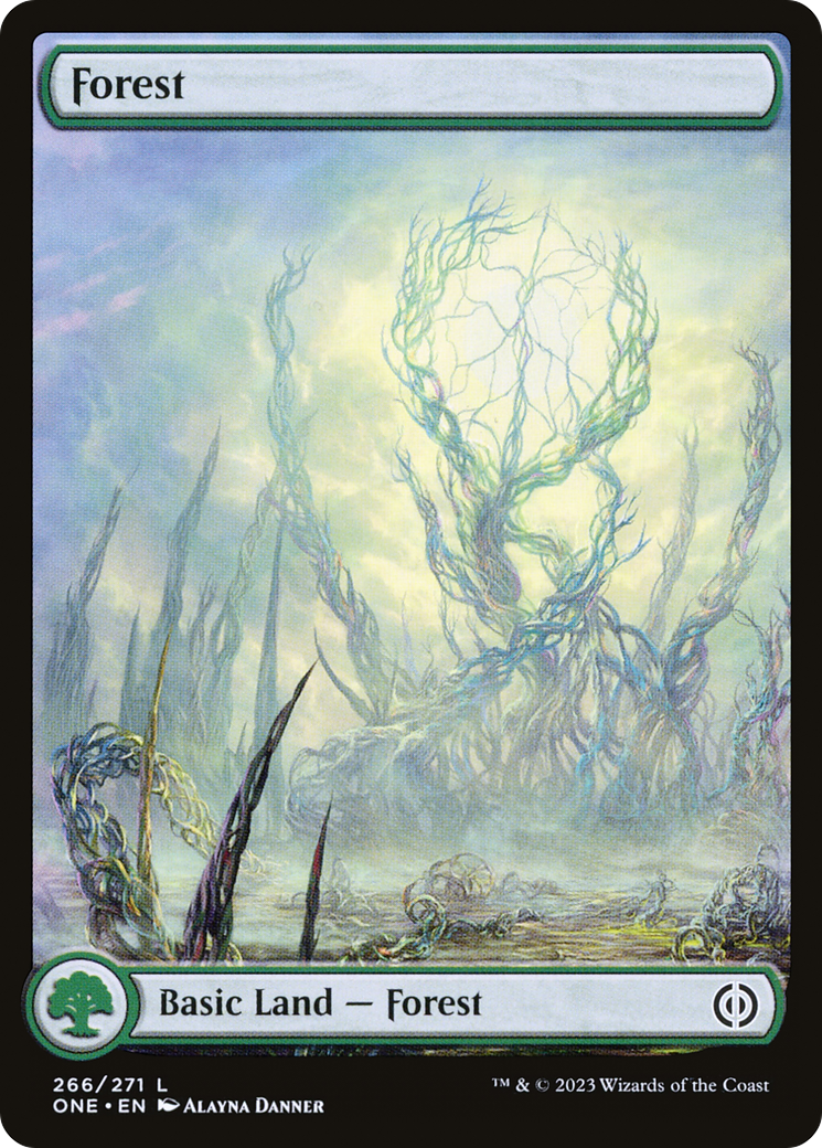 Forest (266) (Full-Art) [Phyrexia: All Will Be One] | The CG Realm