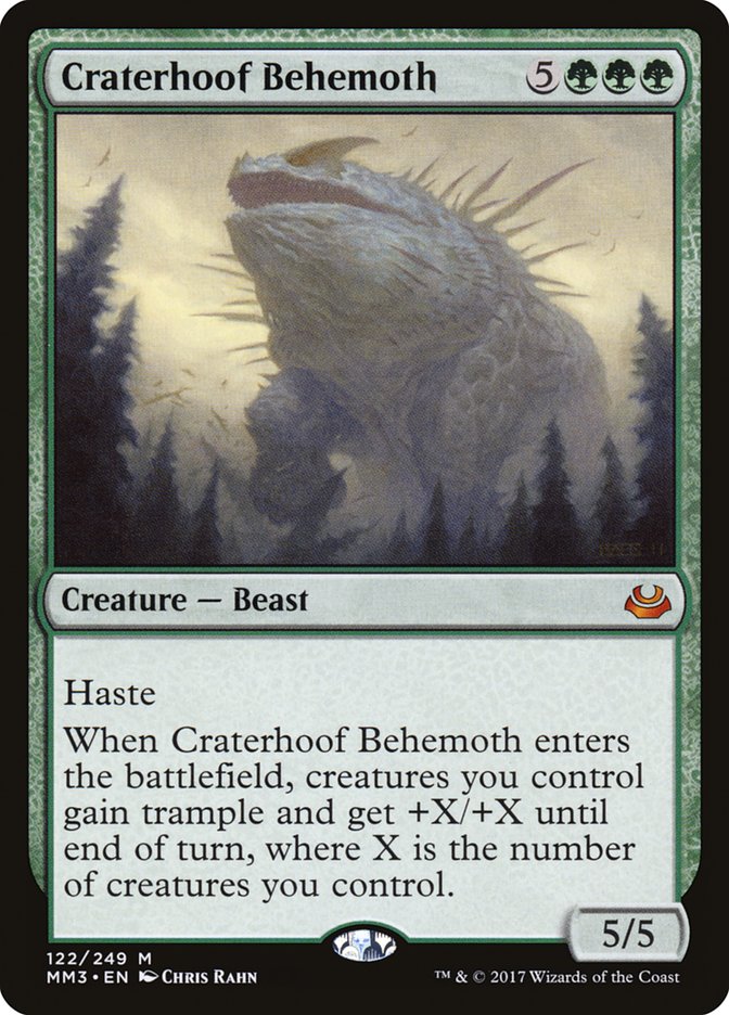 Craterhoof Behemoth [Modern Masters 2017] | The CG Realm