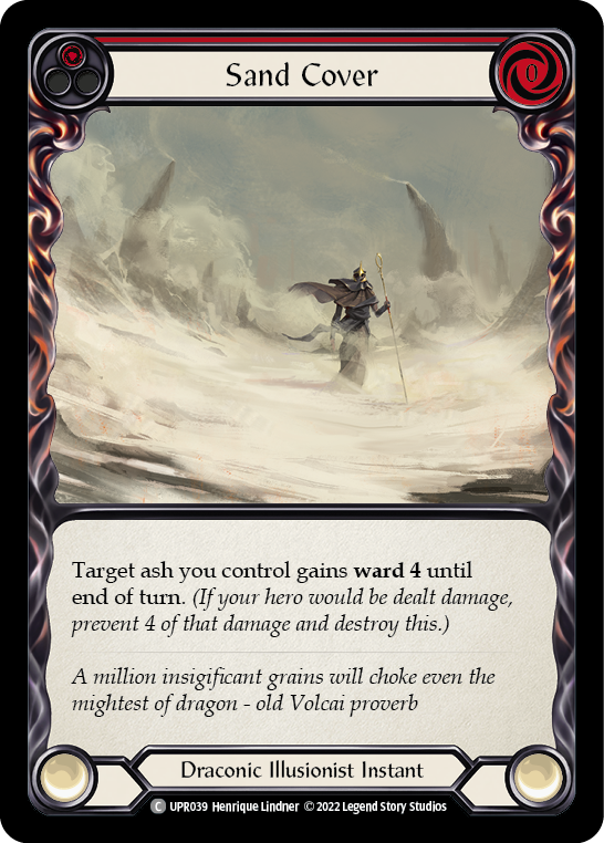 Sand Cover (Red) [UPR039] (Uprising)  Rainbow Foil | The CG Realm