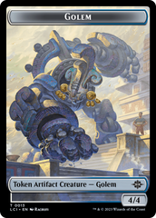 Gnome // Golem Double-Sided Token [The Lost Caverns of Ixalan Tokens] | The CG Realm