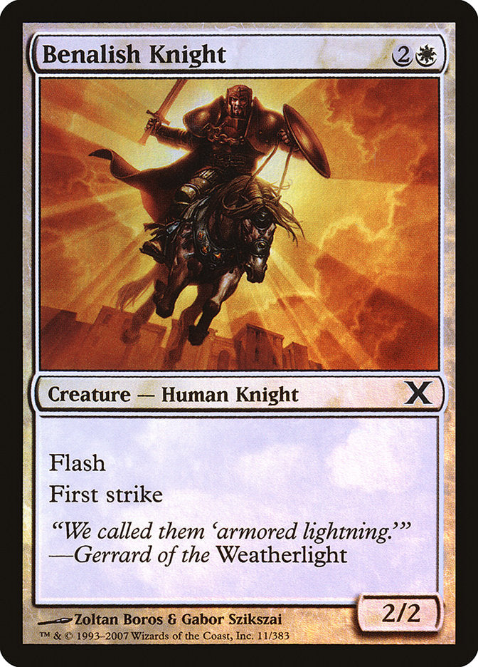 Benalish Knight (Premium Foil) [Tenth Edition] | The CG Realm