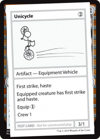 Unicycle (2021 Edition) [Mystery Booster Playtest Cards] | The CG Realm
