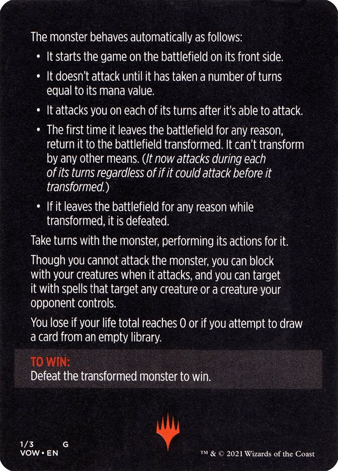 Monster of The Week (Magic Minigame) [Innistrad: Crimson Vow Minigame] | The CG Realm