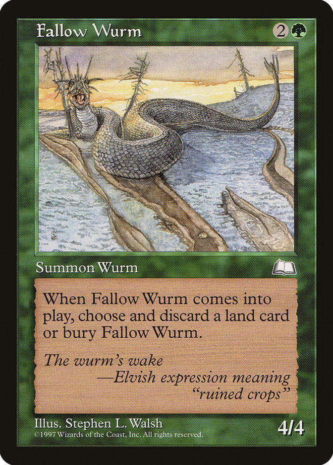 Fallow Wurm [Weatherlight] | The CG Realm