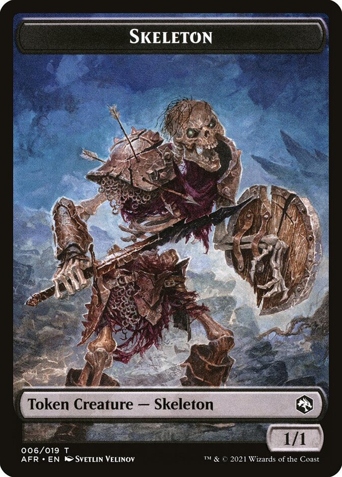 Illusion // Skeleton Double-Sided Token [Dungeons & Dragons: Adventures in the Forgotten Realms Commander Tokens] | The CG Realm