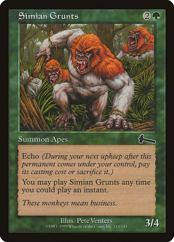 Simian Grunts [Urza's Legacy] | The CG Realm