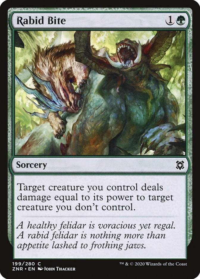 Rabid Bite [Zendikar Rising] | The CG Realm