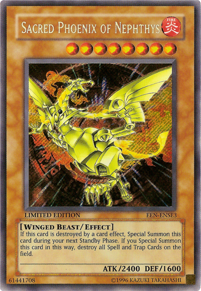 Sacred Phoenix of Nephthys [EEN-ENSE3] Secret Rare | The CG Realm