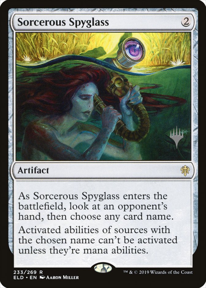 Sorcerous Spyglass (Promo Pack) [Throne of Eldraine Promos] | The CG Realm