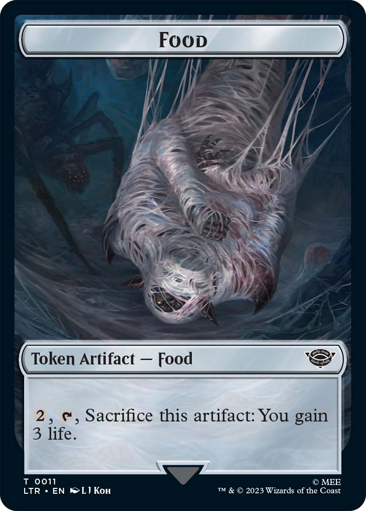Spirit // Food (0011) Double-Sided Token (LTR-3 // 11) - The Lord of the Rings: Tales of Middle-earth Foil