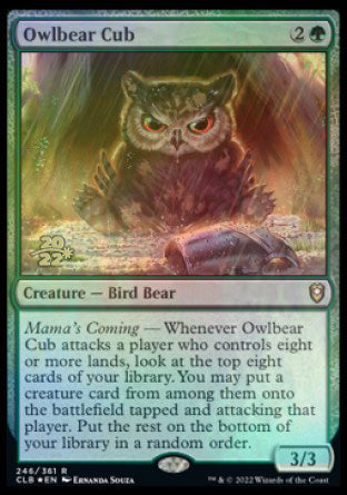 Owlbear Cub [Commander Legends: Battle for Baldur's Gate Prerelease Promos] | The CG Realm