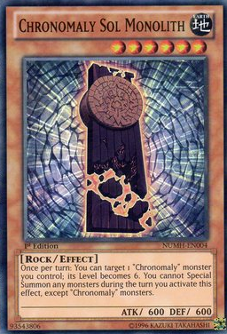 Chronomaly Sol Monolith [NUMH-EN004] Super Rare | The CG Realm
