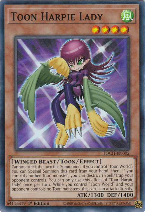 Toon Harpie Lady [TOCH-EN002] Super Rare | The CG Realm