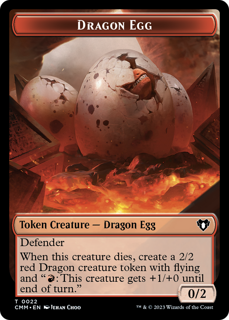 Dragon Egg Token [Commander Masters Tokens] | The CG Realm