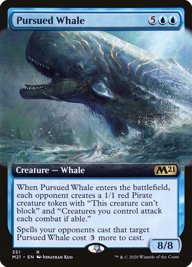 Pursued Whale (Extended Art) [Core Set 2021] | The CG Realm