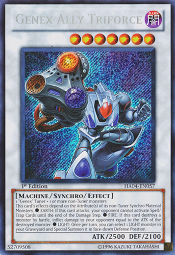 Genex Ally Triforce [HA04-EN057] Secret Rare | The CG Realm