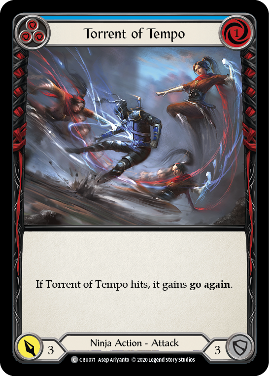 Torrent of Tempo (Blue) [CRU071] (Crucible of War)  1st Edition Normal | The CG Realm
