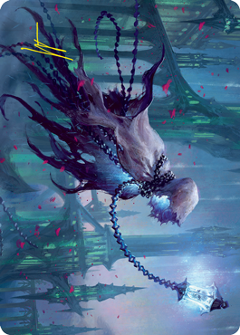 Wanderlight Spirit Art Card (Gold-Stamped Signature) [Innistrad: Crimson Vow Art Series] | The CG Realm