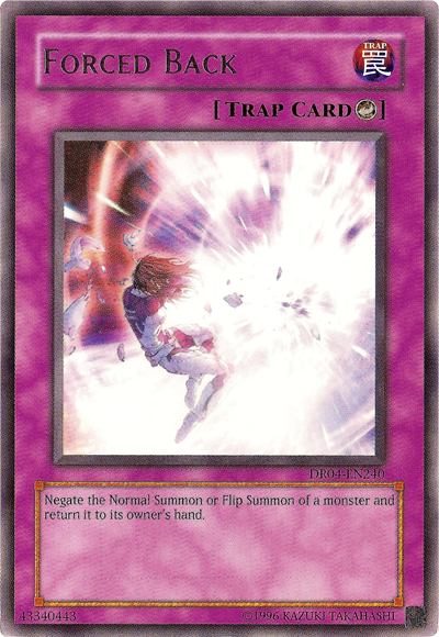 Forced Back [DR04-EN240] Rare | The CG Realm