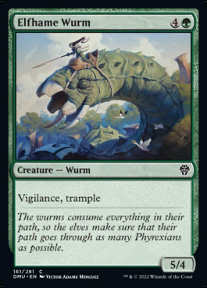 Elfhame Wurm [Dominaria United] | The CG Realm