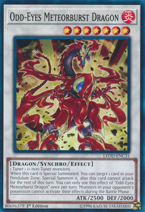 Odd-Eyes Meteorburst Dragon [LEDD-ENC31] Common | The CG Realm