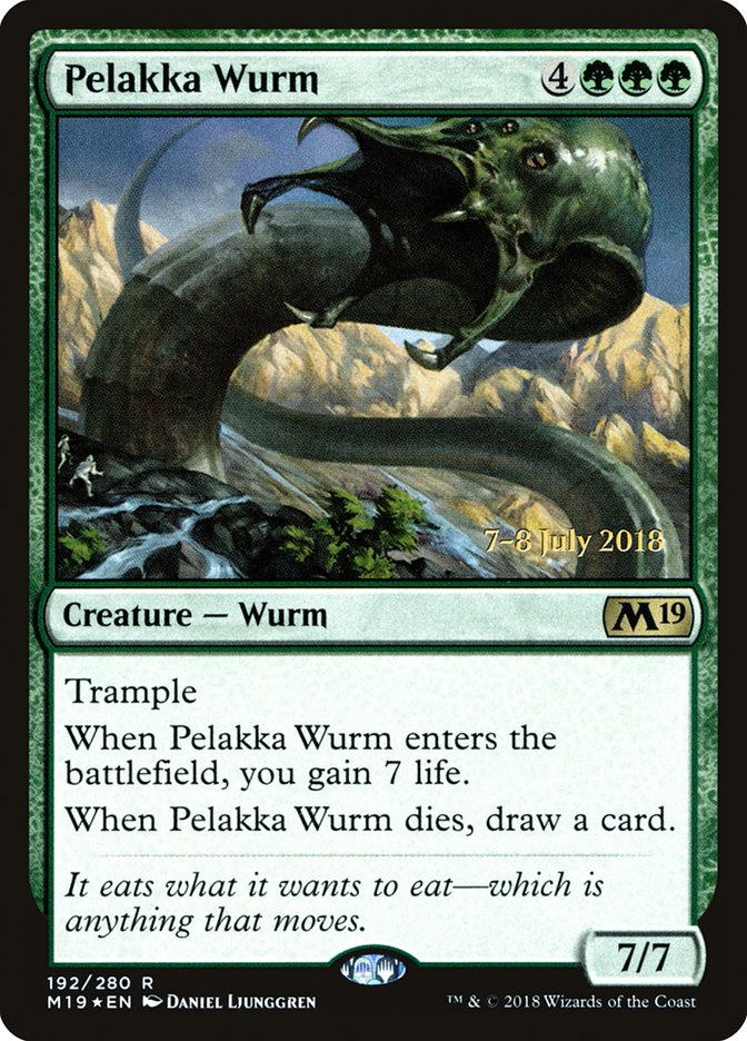 Pelakka Wurm [Core Set 2019 Prerelease Promos] | The CG Realm