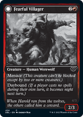 Fearful Villager // Fearsome Werewolf [Innistrad: Double Feature] | The CG Realm