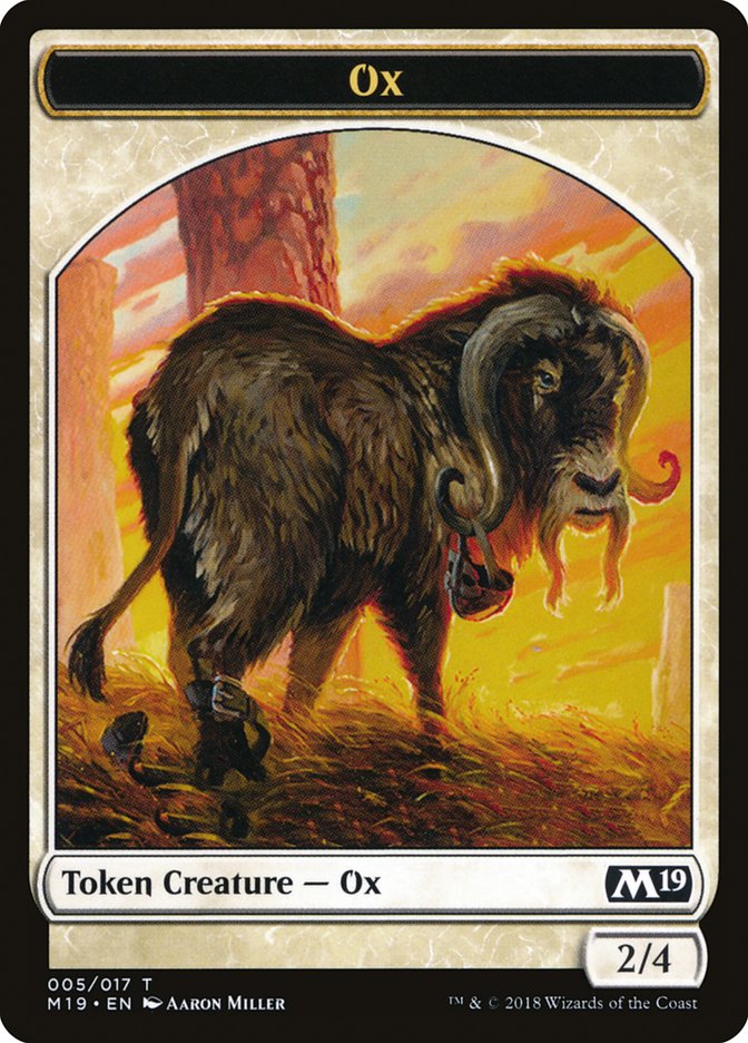 Ox Token [Core Set 2019 Tokens] | The CG Realm