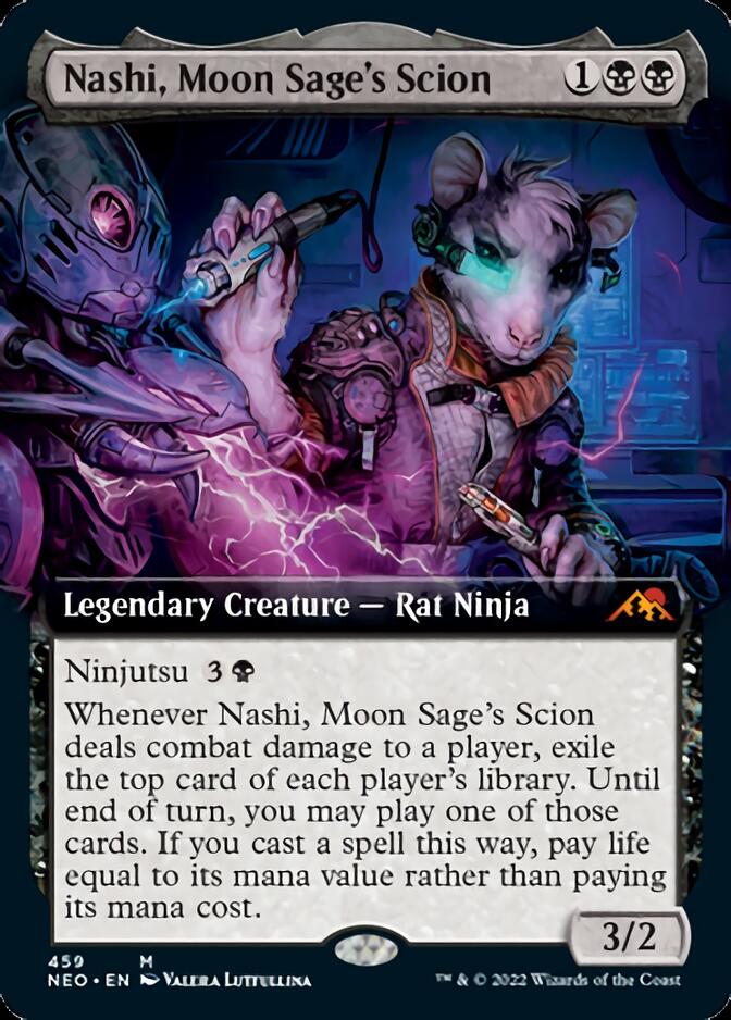 Nashi, Moon Sage's Scion (Extended Art) [Kamigawa: Neon Dynasty] | The CG Realm
