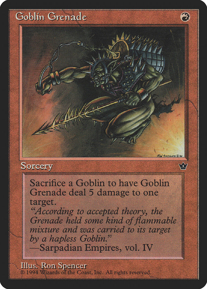 Goblin Grenade (Ron Spencer) [Fallen Empires] | The CG Realm