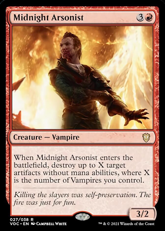 Midnight Arsonist [Innistrad: Crimson Vow Commander] | The CG Realm
