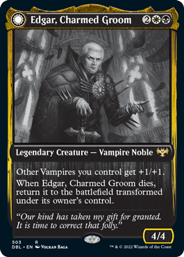 Edgar, Charmed Groom (DBL-503) - Innistrad: Double Feature: (Double Faced Transform)