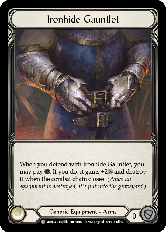 Ironhide Gauntlet [MON243] (Monarch)  1st Edition Normal | The CG Realm