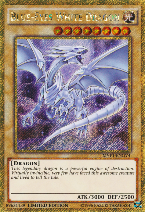 Blue-Eyes White Dragon [MVP1-ENGV4] Gold Secret Rare | The CG Realm