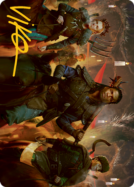 Candlelit Cavalry Art Card (Gold-Stamped Signature) [Innistrad: Midnight Hunt Art Series] | The CG Realm