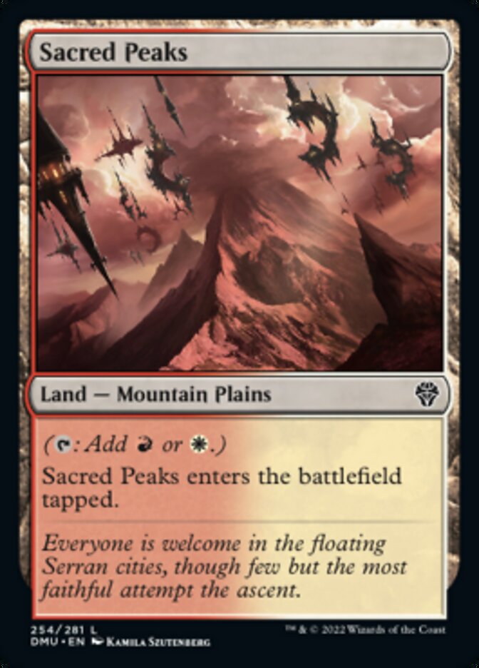 Sacred Peaks [Dominaria United] | The CG Realm